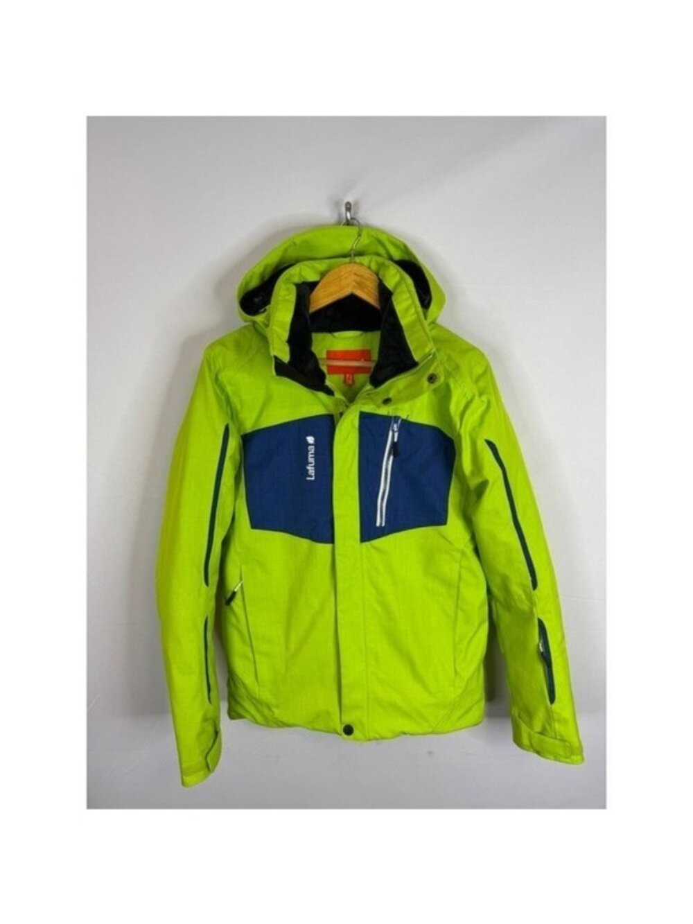 Lafuma Climactive Ski Snowboard Jacket Mens US XS EUR S Lime Green Blue